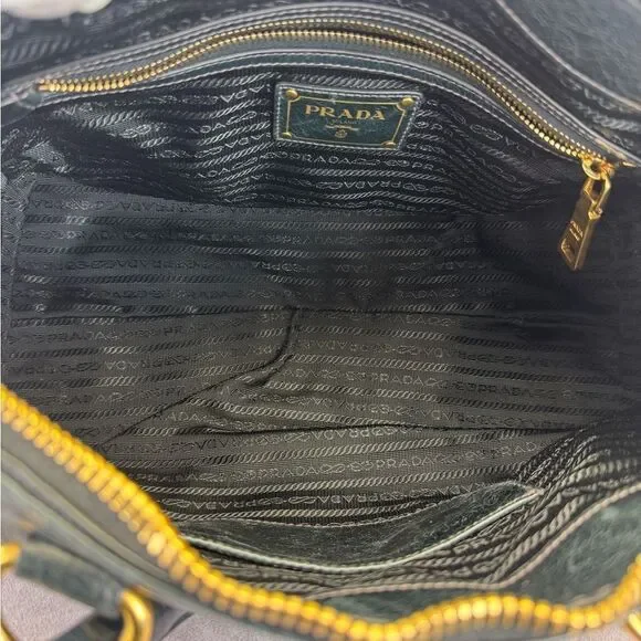 Prada Vitello Shine Leather East West Bauletto Bag - Picture 10 of 16